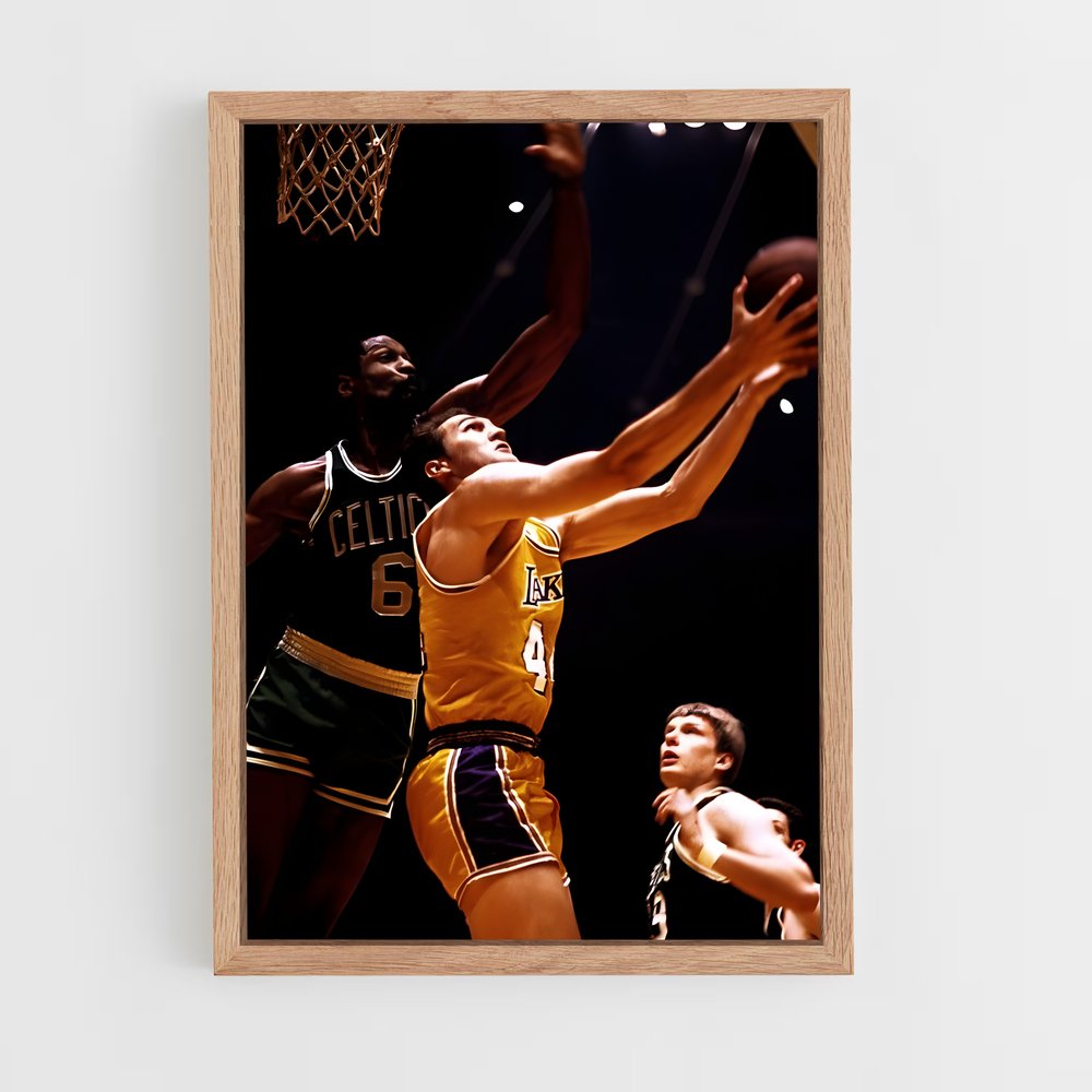 Poster Jerry west – affiche Basketball (vue 4)